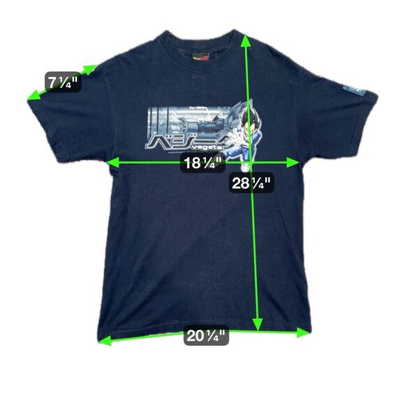 Rare Tag! 2000 Dragon Ball Z Vintage T-Shirt M Made In USA Vegeta Funimation - Picture 2 of 7